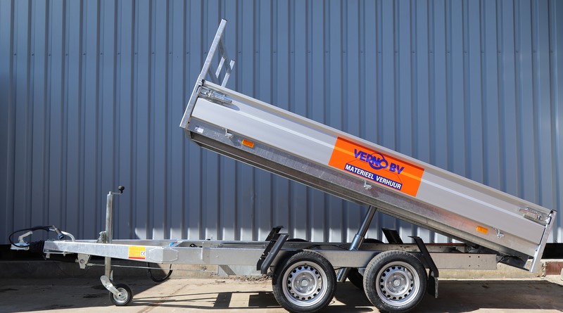Kipper-aanhangwagen | 3 meter huren