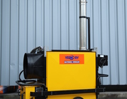 Deze heater indirect gestookt 134KW 115.000 is de grootste kachel uit onze collectie heaters.