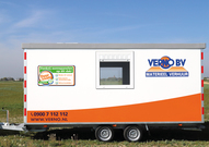 Schaftwagen 5 meter | Inclusief zonnepaneel & wc