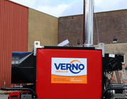 Indirect gestookte heater leverbaar met brandstoftanks, luchtafvoerslang en/of ruimtethermostaat.