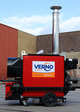 Indirect gestookte heater leverbaar met brandstoftanks, luchtafvoerslang en/of ruimtethermostaat.