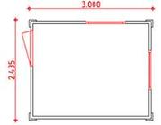 Kantoorunit 3 x 2,5 meter
