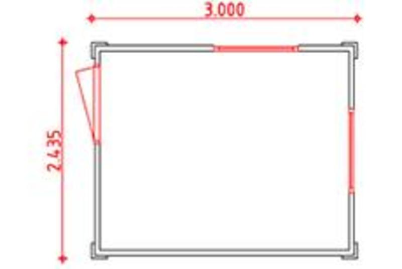Kantoorunit 3 x 2,5 meter huren