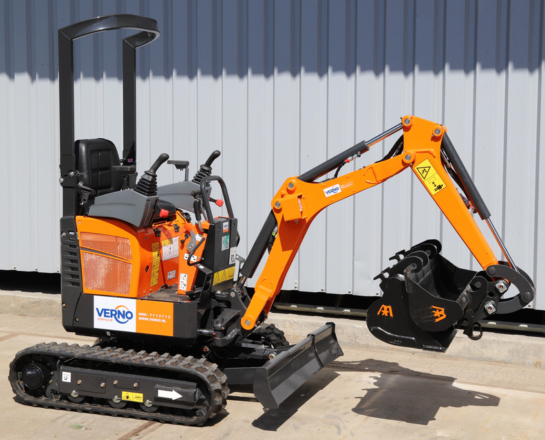 Mini-Graafmachine 1.000 kilo/diesel huren