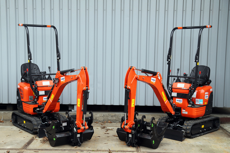 Mini-Graafmachine 1.000 kilo/diesel huren