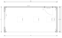 Schakelunit 6 x 3 meter 