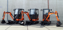 Mini-graafmachine 1.900 kg/diesel