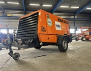 Compressor 8,4 m³ diesel en supergeluidgedempt met trekhaak