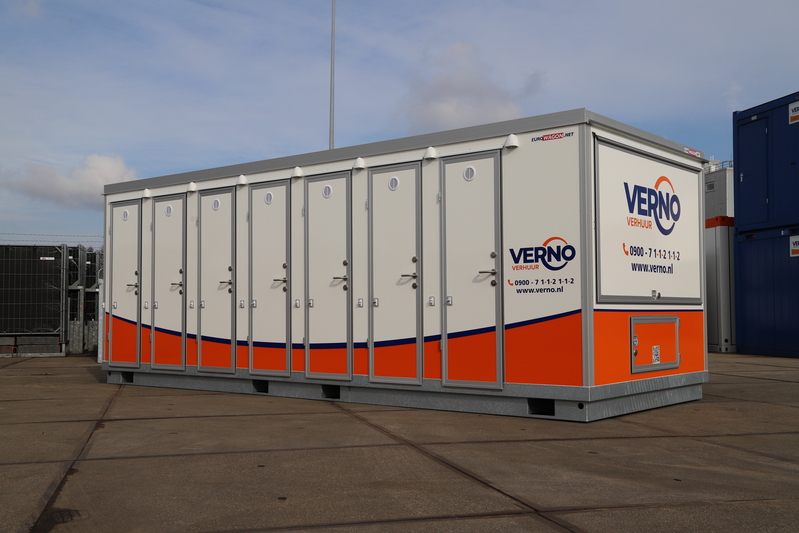 Toilet-unit (max. 14 personen) huren