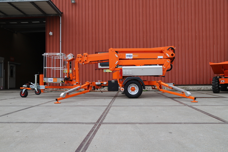 Knik-telescoop hoogwerker | 16,8 meter | Aanhanger | Accu huren