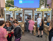 Kassa unit buitenzijde, tijdens het Dodo festival 2025.