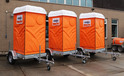 Toilet op aanhanger