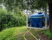 Aquapress-unit 15000 liter in gebruik tijdens evenement.